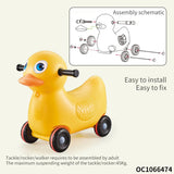 2-in-1 Duck Rocker & Ride-On Car – Rock, Ride & Waddle Away!
