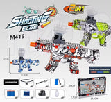 2-in-1 Electric Gel Blaster Gun – Graffiti Edition with Dual Hopper System