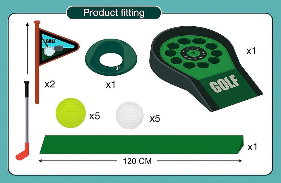 ⛳ 2-in-1 Mini Electric Golf Game Set – Fun, Focus & Family Play!