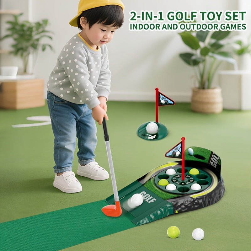 ⛳ 2-in-1 Mini Electric Golf Game Set – Fun, Focus & Family Play!