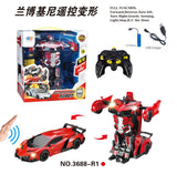 2-in-1 Remote Control Large Size Transforming Robot Car – Remote Control Deformation Vehicle with Sensors