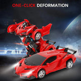 2-in-1 Remote Control Large Size Transforming Robot Car – Remote Control Deformation Vehicle with Sensors
