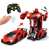2-in-1 Remote Control Large Size Transforming Robot Car – Remote Control Deformation Vehicle with Sensors