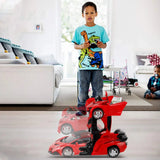 2-in-1 Remote Control Large Size Transforming Robot Car – Remote Control Deformation Vehicle with Sensors