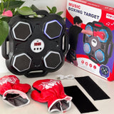 2 in 1 Wall-Mounted Boxing Machine with Bluetooth, Lights & Music