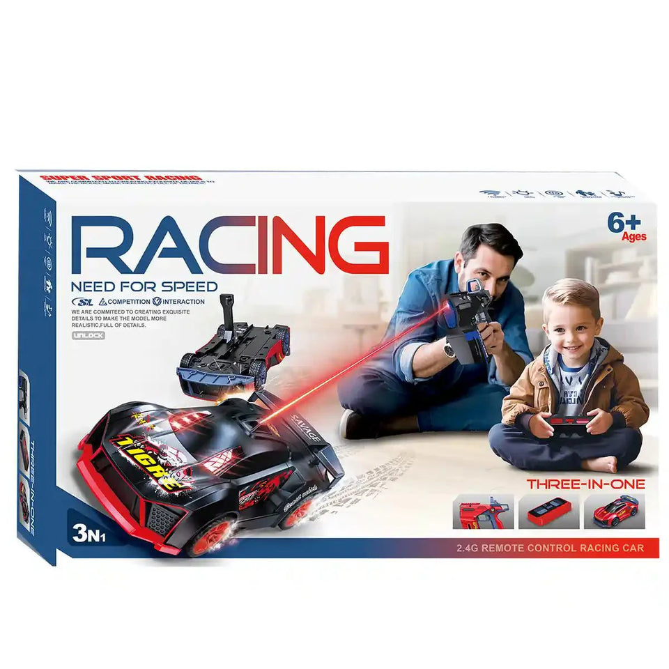2 Player Infrared Laser Shooting & R/C Battle Racing Car