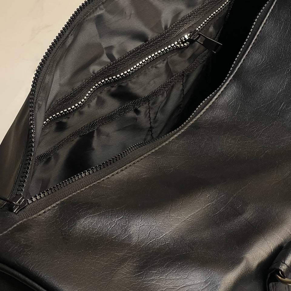 Premium Leather Duffle Bag +  🚨 Free Crossbody Bag 🔥