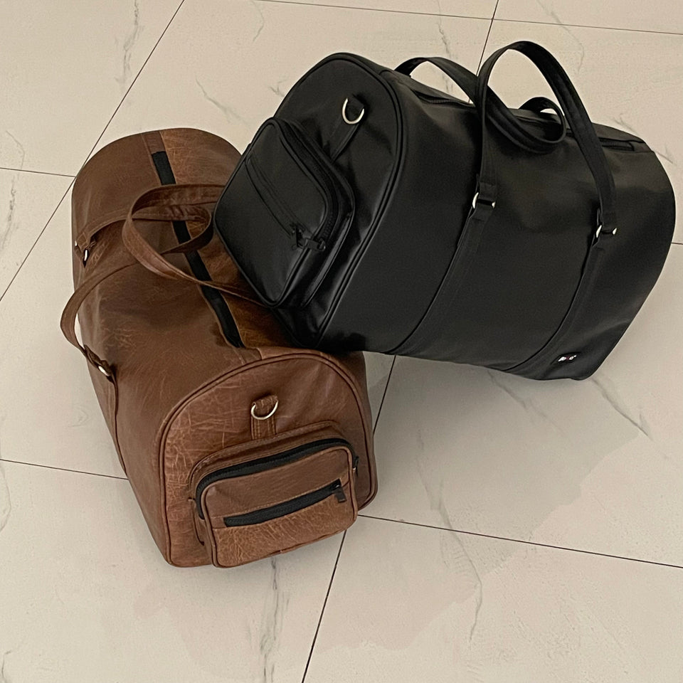 Premium Leather Duffle Bag +  🚨 Free Crossbody Bag 🔥