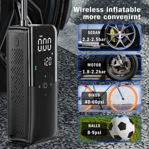 Digital Rechargeable Tyre Air Inflator & Power Bank Imported