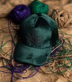 Green Maple Suede Cap