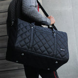 PREMIUM BLACK QUILTED DUFFLE BAG + FREE GIFT