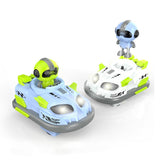 2.4G RC Dual Battle Bumper Cars – Rechargeable Two-Player Set with Light & Sound