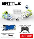 2.4G RC Dual Battle Bumper Cars – Rechargeable Two-Player Set with Light & Sound