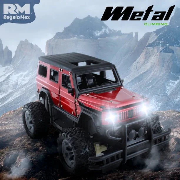 2.4GHz Off-Road Metal Body Remote Control Rock Crawler Jeep with Opening Doors & All-Terrain Tires