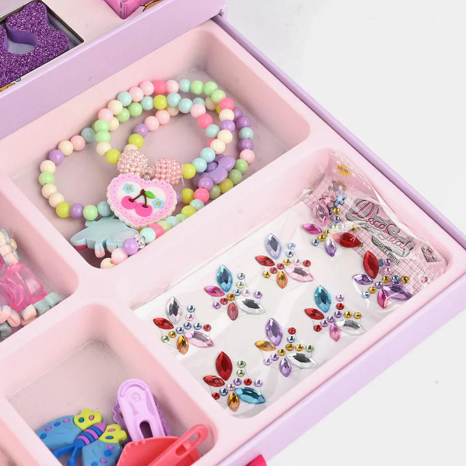 🌈 25+ Elements Mermaid Dream Glow Makeup & Jewellery Creative Box