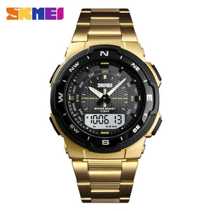 SKMEI Waterproof Stainless Steel Chronograph Watch