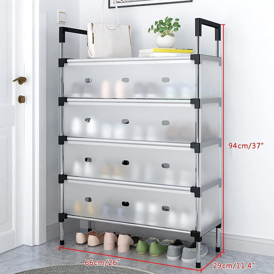 Hashmart Dust Proof Shoe Rack – Covered Shoe Storage Organizer