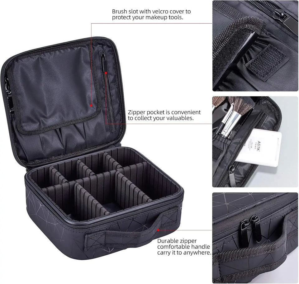 Diamond Cut Cosmetics Bag For Makeup