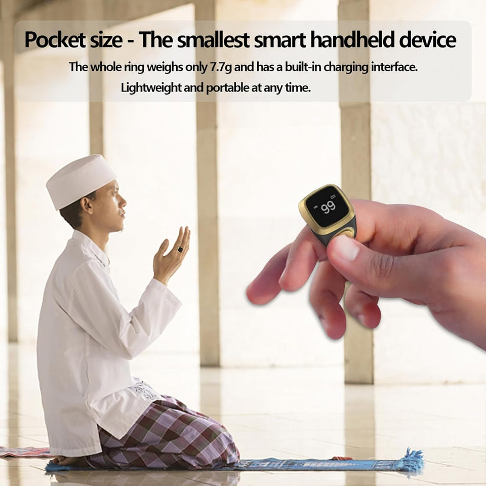 iQibla Zikr Ring Lite  Smart Digital Tasbih Counter