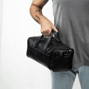 Mini Leather Duffle Bag + Free Crossbody Bag