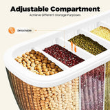 6-Grid Cereal Storage Dispenser -  Easy To Use & Clean