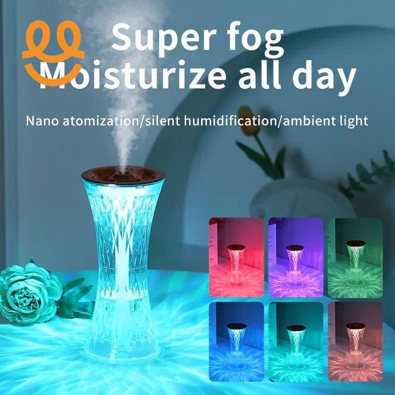 "Hot Replica Glass Design Touch Ambient Light Air Humidifier Night Light