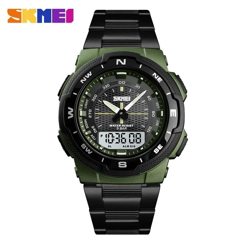 SKMEI Waterproof Stainless Steel Chronograph Watch