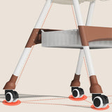 3-in-1 Adjustable Baby Feeding High Chair with Wheels, Safety Belt & Removable Tray | Blue