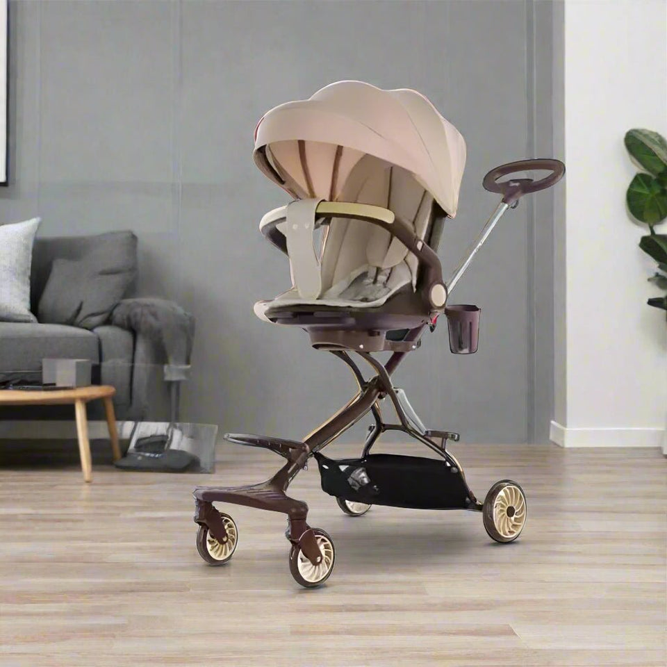 3-in-1 Baby Stroller Trike – Foldable, Safe & Parent-Controlled