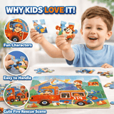 3-in-1 Leveled Puzzle Set – Vehicle Adventure Learning Puzzle |48 Pcs