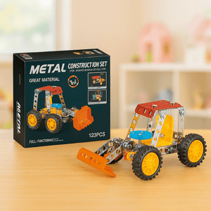 3-in-1 Metal Trucks Construction Set