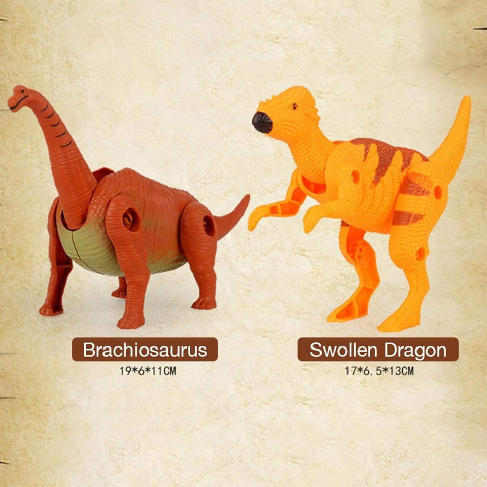 31 Pcs Dinosaur Volcano Adventure Playset with Eruption Feature