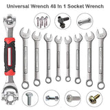 48 in 1 Universal Multi-Function Wrench with 360 Degree Rotating Head, Spanner Tool