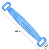 Silicone Back Scrubber, Dual Side Shower Bath Exfoliating Strap