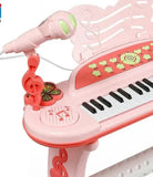 37-Key Multifunctional Cartoon Electronic Piano with Stool & Microphone
