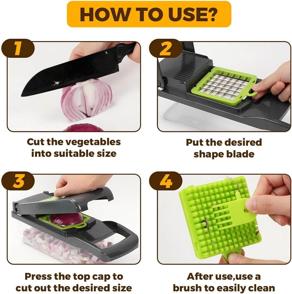 14-in-1 Vegetable Cutter With Container