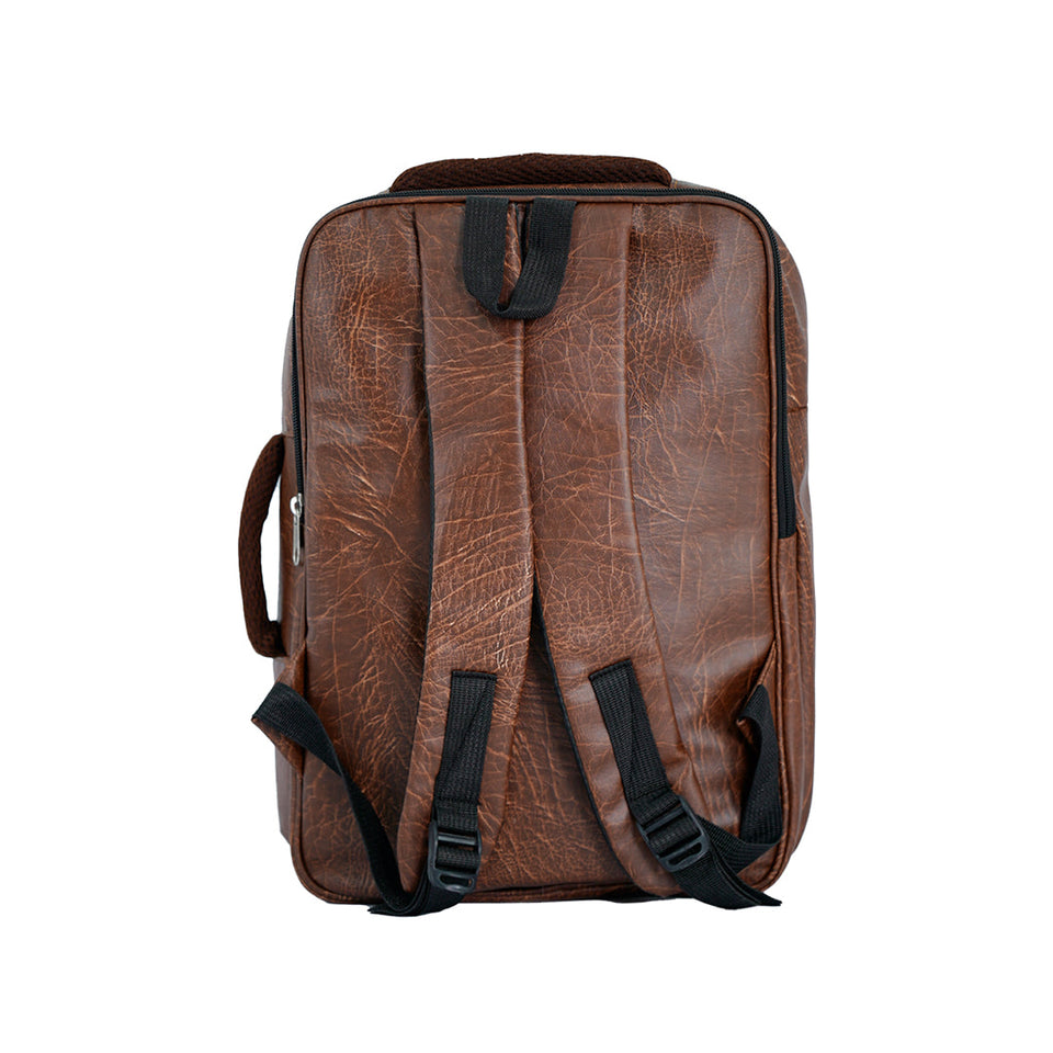 Leather Convertible Backpack + Anti-Theft Keyless Lock (3 In 1)