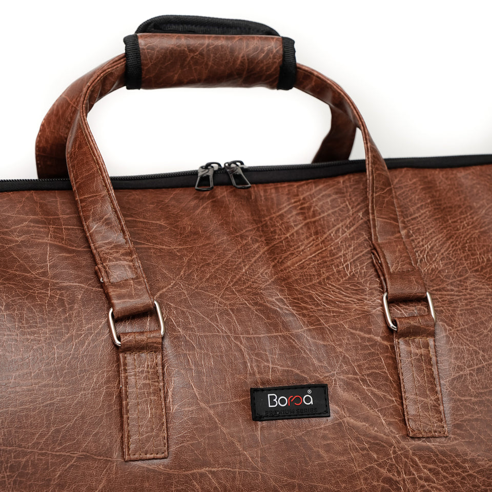 Leather Garment Duffle + Free Crossbody Bag
