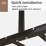 Hashmart Metal Clothing Rack Double Pole