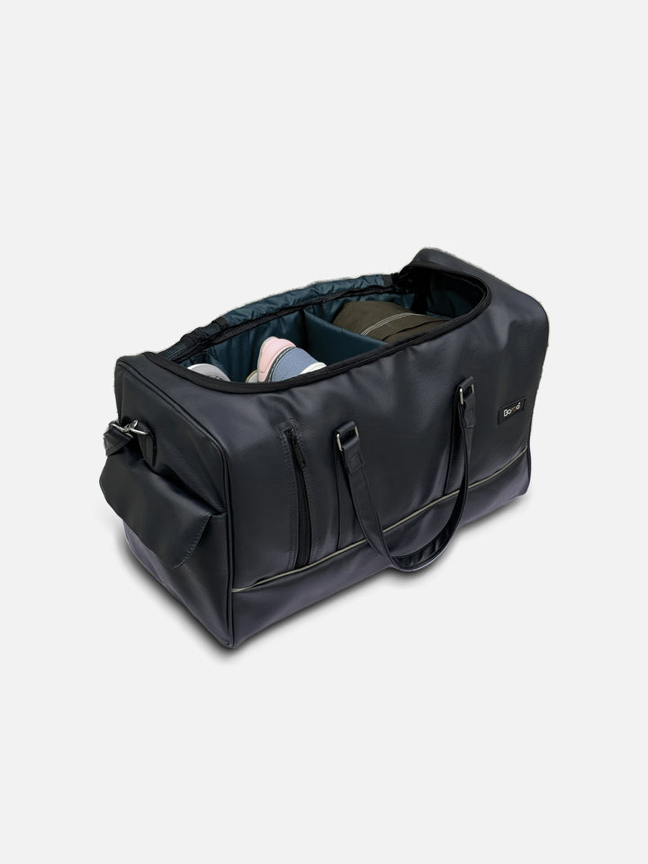 Premium Leather Duffle - The Organized Travel Bag