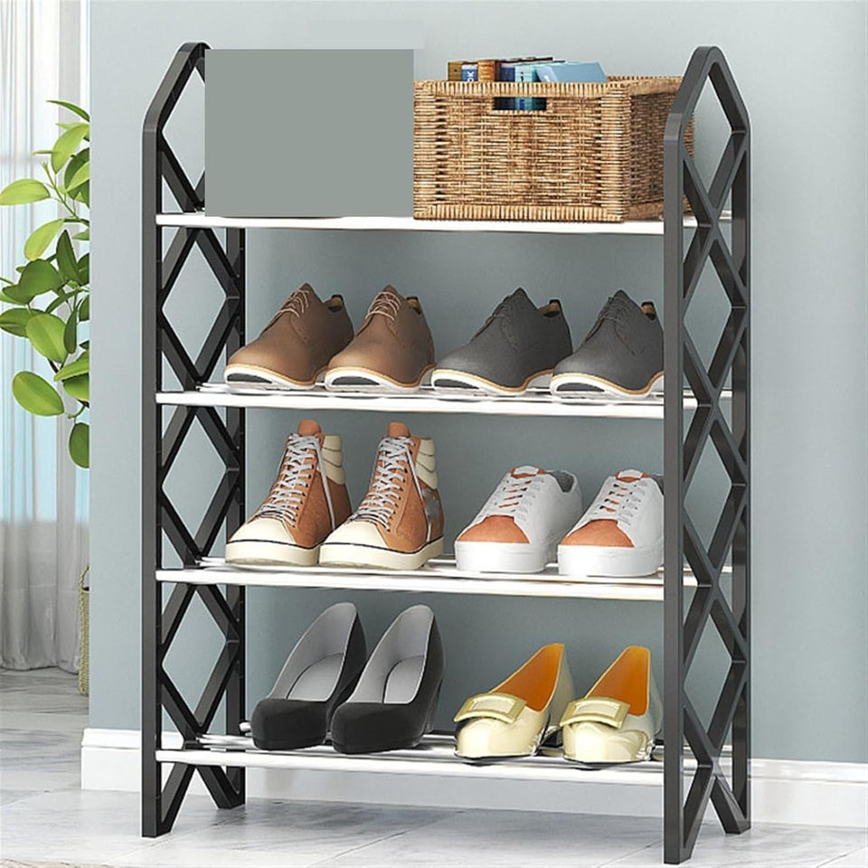 Hashmart 4 Layer Diamond Shoe Rack – Space Saving Shoe Organizer
