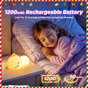 Night Light Cute Cat Silicone Lamp