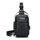 Men's Leather Chest Bag Designer Messenger Crossbody Shoulder Bag
