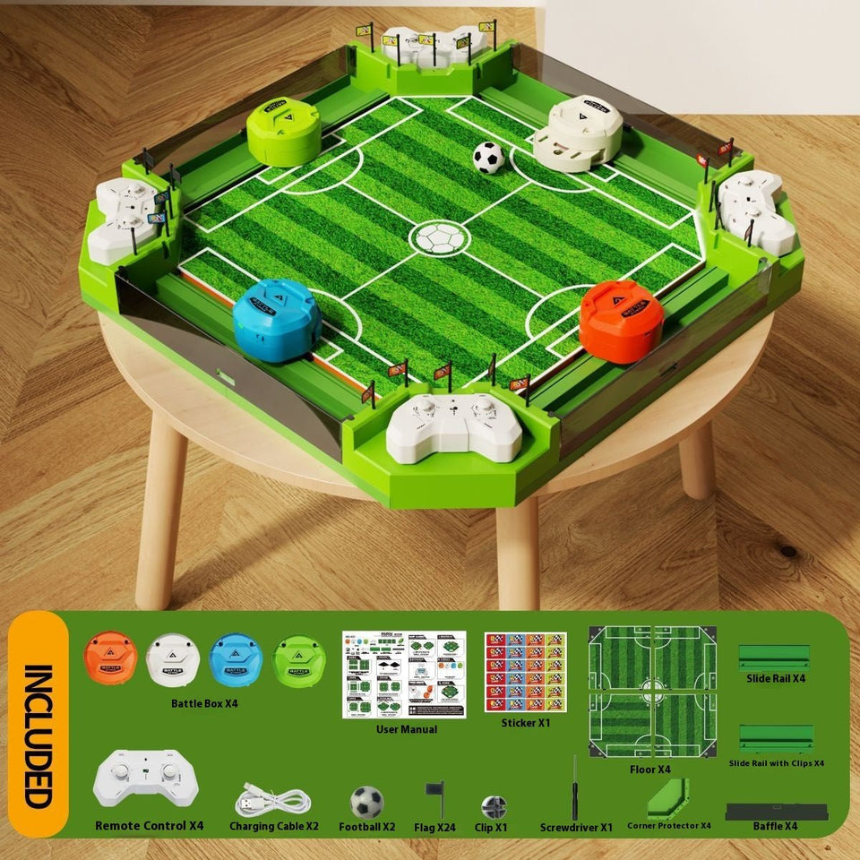 4-Player Tabletop Football Arena Set – Remote Control Battle Soccer Game