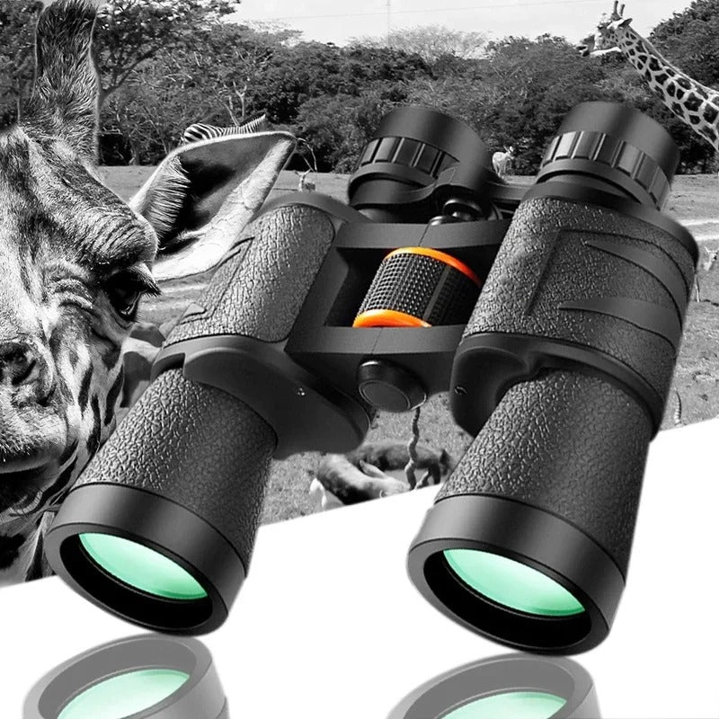 Portable 20X50 Anti-slip Binocular Telescope BAK4 FMC 20X Low Light Night Vision Binoculars