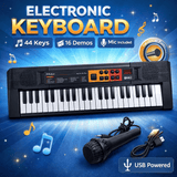 44-Key Electronic Keyboard with Microphone