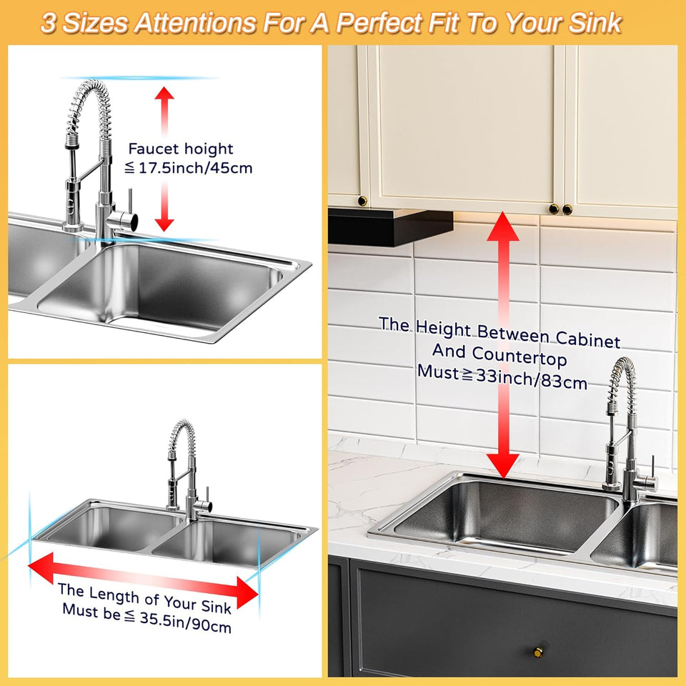 Hash Mart Over The Sink Dish Rack with Kitchen Organization