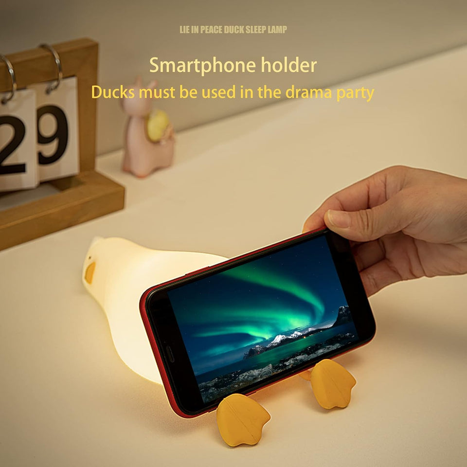 Night Light Cute Duck Silicone Lamp