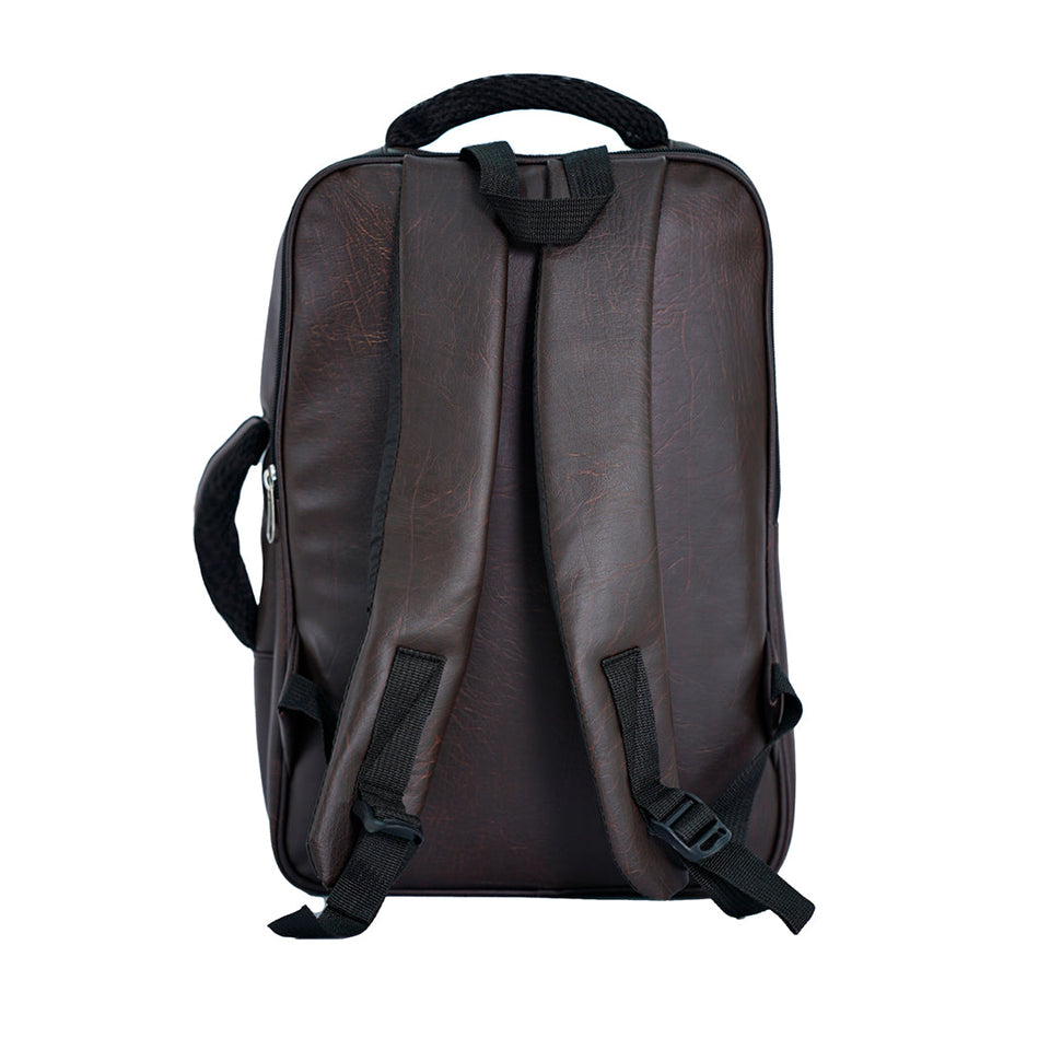 Leather Convertible Backpack + Anti-Theft Keyless Lock (3 In 1)