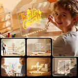 Acrylic LED Writing and Drawing Board with 7 Colour Pen